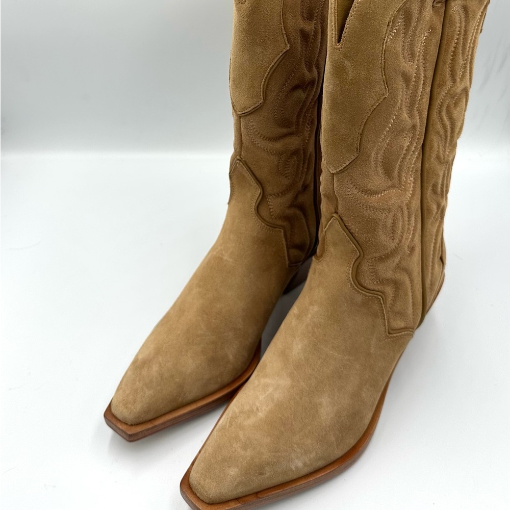 Reformation Olive Western Boot in Toasted Coconut - Picture 3 of 4